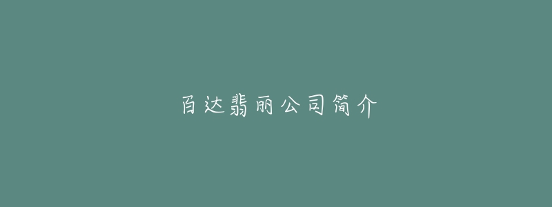 百达翡丽公司简介