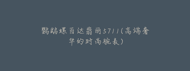 鹦鹉螺百达翡丽5711(高端奢华的时尚腕表)-名表号 鹦鹉螺百达翡丽5711(高端奢华的时尚腕表)