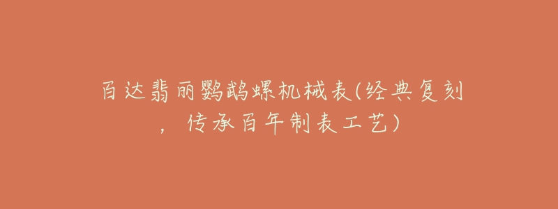 百达翡丽鹦鹉螺机械表(经典复刻,传承百年制表工艺)-名表号 百达翡丽鹦鹉螺机械表(经典复刻,传承百年制表工艺)