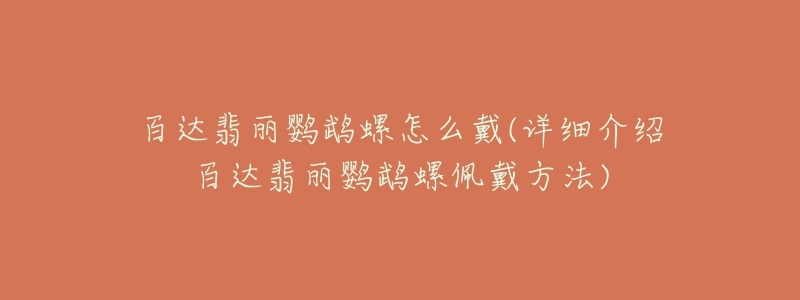 百达翡丽鹦鹉螺怎么戴(详细介绍百达翡丽鹦鹉螺佩戴方法)-名表号 百达翡丽鹦鹉螺怎么戴(详细介绍百达翡丽鹦鹉螺佩戴方法)