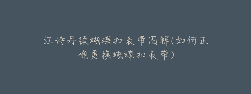 江诗丹顿蝴蝶扣表带图解(如何正确更换蝴蝶扣表带)-名表号 江诗丹顿蝴蝶扣表带图解(如何正确更换蝴蝶扣表带)