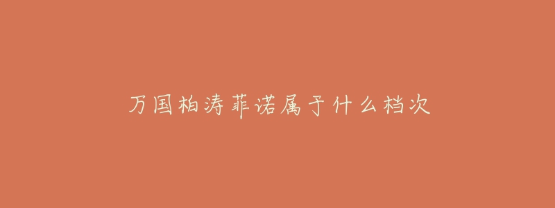 万国柏涛菲诺属于什么档次-名表号 万国柏涛菲诺属于什么档次