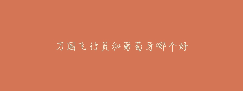 万国飞行员和葡萄牙哪个好-名表号 万国飞行员和葡萄牙哪个好
