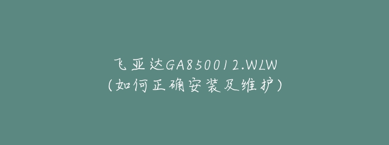 飞亚达GA850012.WLW(如何正确安装及维护)-名表号 飞亚达GA850012.WLW(如何正确安装及维护)
