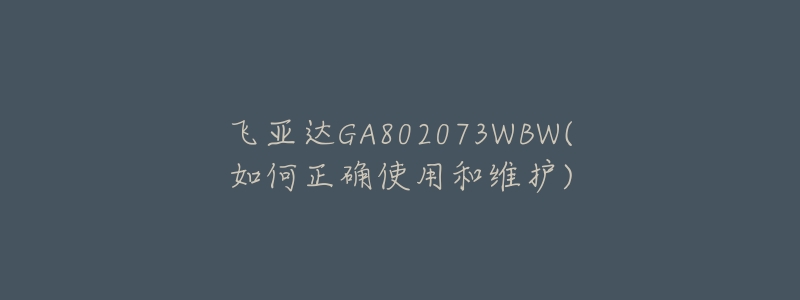 飞亚达GA802073WBW(如何正确使用和维护)-名表号 飞亚达GA802073WBW(如何正确使用和维护)