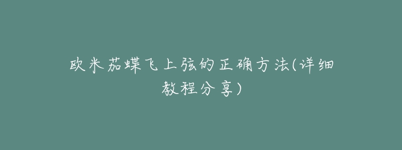 欧米茄蝶飞上弦的正确方法(详细教程分享)-名表号 欧米茄蝶飞上弦的正确方法(详细教程分享)