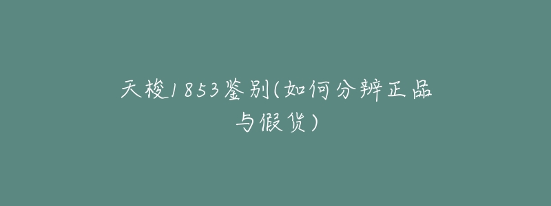 天梭1853鉴别(如何分辨正品与假货)-名表号 天梭1853鉴别(如何分辨正品与假货)