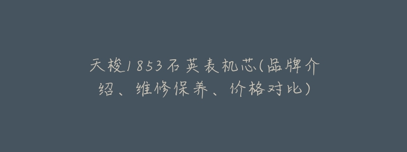 天梭1853石英表机芯(品牌介绍、维修保养、价格对比)-名表号 天梭1853石英表机芯(品牌介绍、维修保养、价格对比)