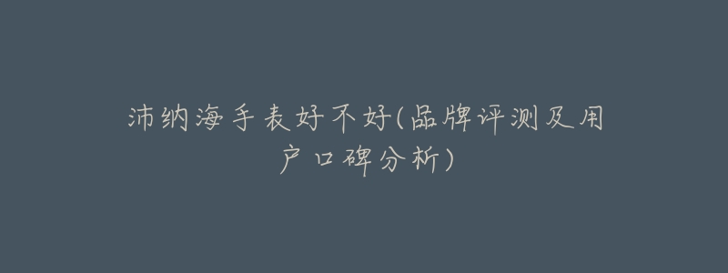 沛纳海手表好不好(品牌评测及用户口碑分析)-名表号 沛纳海手表好不好(品牌评测及用户口碑分析)