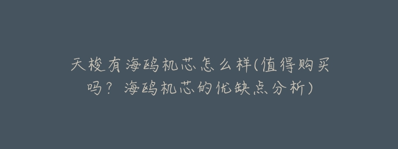 天梭有海鸥机芯怎么样(值得购买吗?海鸥机芯的优缺点分析)-名表号 天梭有海鸥机芯怎么样(值得购买吗?海鸥机芯的优缺点分析)