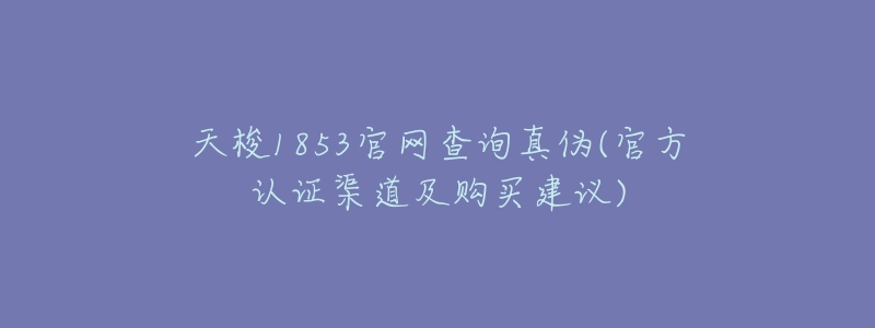 天梭1853官网查询真伪(官方认证渠道及购买建议)-名表号 天梭1853官网查询真伪(官方认证渠道及购买建议)