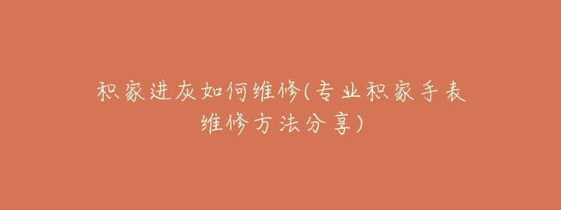 积家进灰如何维修(专业积家手表维修方法分享)-名表号 积家进灰如何维修(专业积家手表维修方法分享)