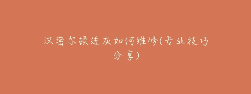 汉密尔顿进灰如何维修(专业技巧分享)-名表号 汉密尔顿进灰如何维修(专业技巧分享)