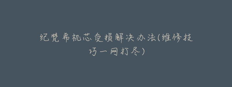 纪梵希机芯受损解决办法(维修技巧一网打尽)