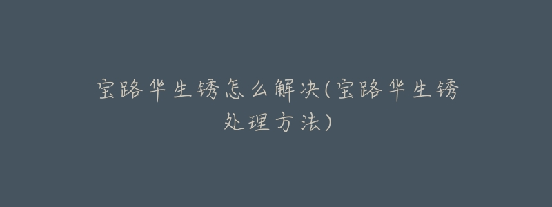 宝路华生锈怎么解决(宝路华生锈处理方法)-名表号 宝路华生锈怎么解决(宝路华生锈处理方法)