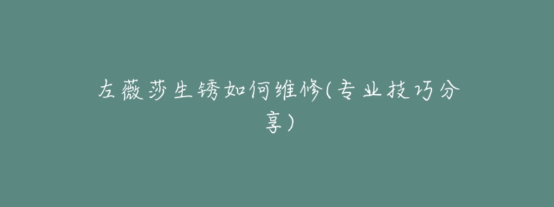 左薇莎生锈如何维修(专业技巧分享)-名表号 左薇莎生锈如何维修(专业技巧分享)