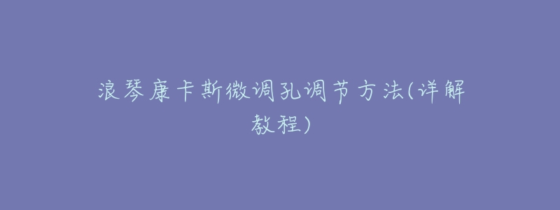 浪琴康卡斯微调孔调节方法(详解教程)-名表号 浪琴康卡斯微调孔调节方法(详解教程)