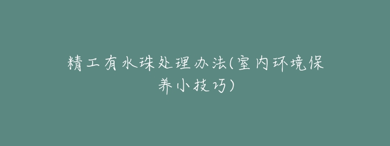 精工有水珠处理办法(室内环境保养小技巧)-名表号 精工有水珠处理办法(室内环境保养小技巧)