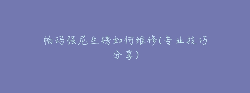 帕玛强尼生锈如何维修(专业技巧分享)-名表号 帕玛强尼生锈如何维修(专业技巧分享)