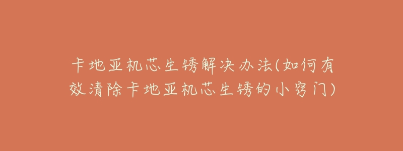 卡地亚机芯生锈解决办法(如何有效清除卡地亚机芯生锈的小窍门)-名表号 卡地亚机芯生锈解决办法(如何有效清除卡地亚机芯生锈的小窍门)