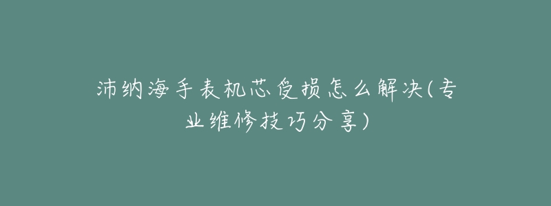 沛纳海手表机芯受损怎么解决(专业维修技巧分享)-名表号 沛纳海手表机芯受损怎么解决(专业维修技巧分享)