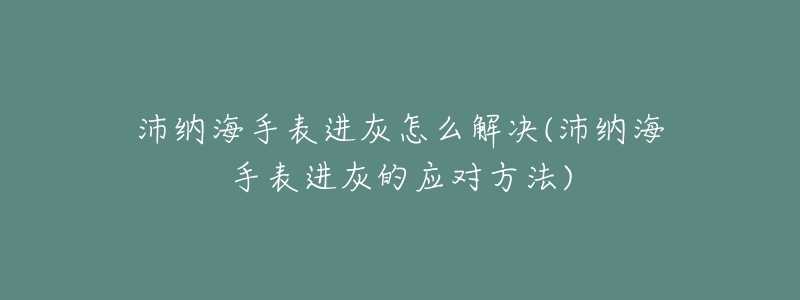 沛纳海手表进灰怎么解决(沛纳海手表进灰的应对方法)