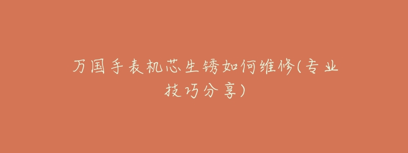 万国手表机芯生锈如何维修(专业技巧分享)-名表号 万国手表机芯生锈如何维修(专业技巧分享)