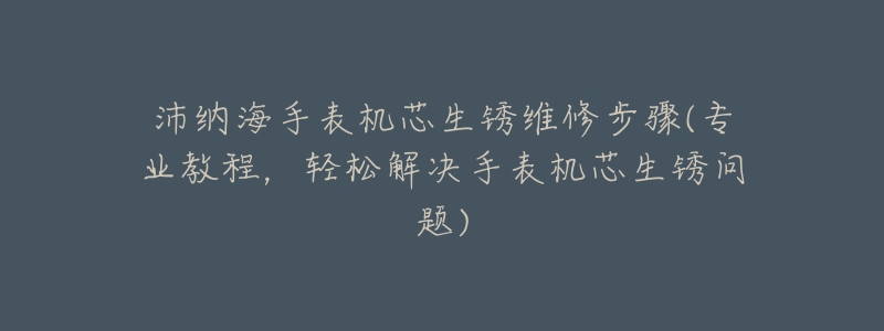 沛纳海手表机芯生锈维修步骤(专业教程,轻松解决手表机芯生锈问题)-名表号 沛纳海手表机芯生锈维修步骤(专业教程,轻松解决手表机芯生锈问题)