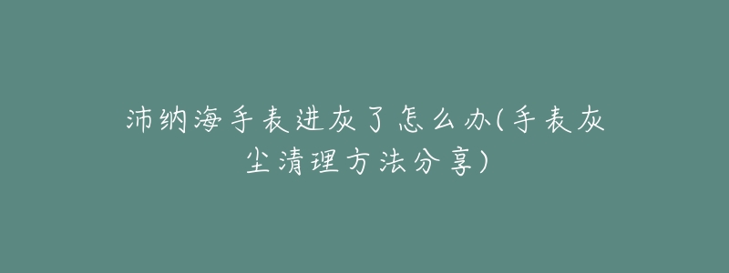 沛纳海手表进灰了怎么办(手表灰尘清理方法分享)-名表号 沛纳海手表进灰了怎么办(手表灰尘清理方法分享)