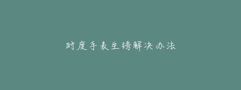 时度手表生锈解决办法