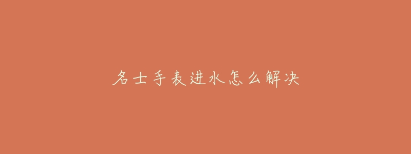 名士手表进水怎么解决-名表号 名士手表进水怎么解决