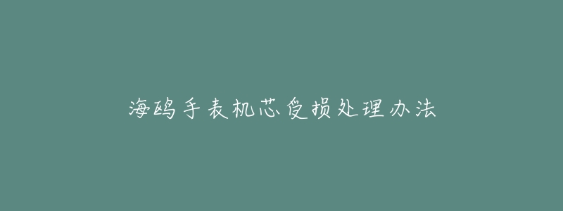 海鸥手表机芯受损处理办法-名表号 海鸥手表机芯受损处理办法
