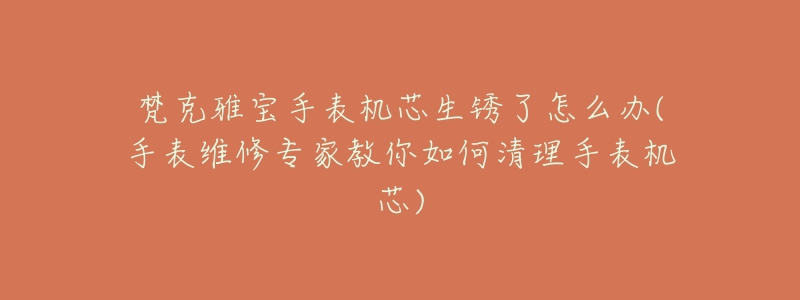 梵克雅宝手表机芯生锈了怎么办(手表维修专家教你如何清理手表机芯)-名表号 梵克雅宝手表机芯生锈了怎么办(手表维修专家教你如何清理手表机芯)
