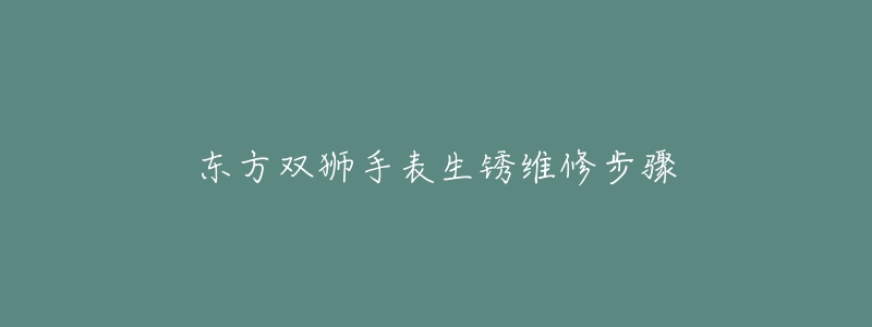 东方双狮手表生锈维修步骤-名表号 东方双狮手表生锈维修步骤