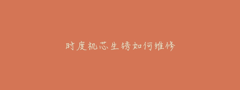 时度机芯生锈如何维修