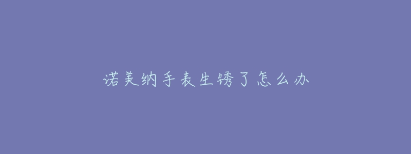 诺美纳手表生锈了怎么办-名表号 诺美纳手表生锈了怎么办
