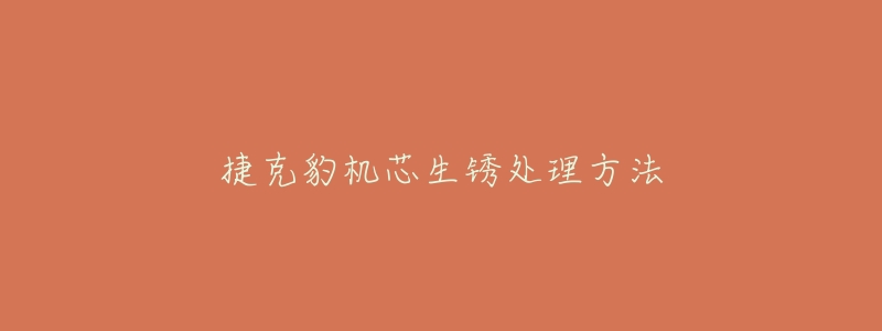 捷克豹机芯生锈处理方法-名表号 捷克豹机芯生锈处理方法