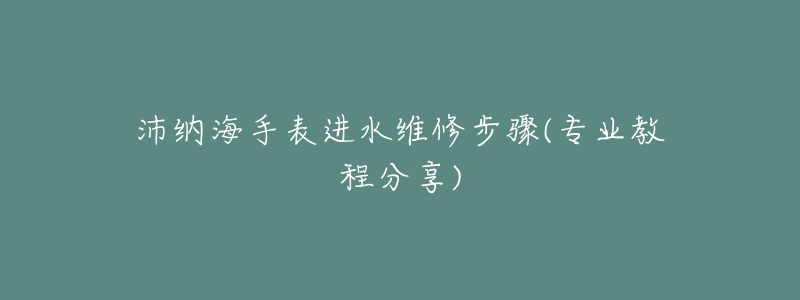 沛纳海手表进水维修步骤(专业教程分享)-名表号 沛纳海手表进水维修步骤(专业教程分享)