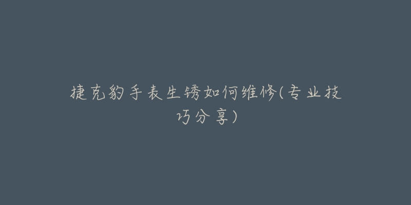 捷克豹手表生锈如何维修(专业技巧分享)-名表号 捷克豹手表生锈如何维修(专业技巧分享)