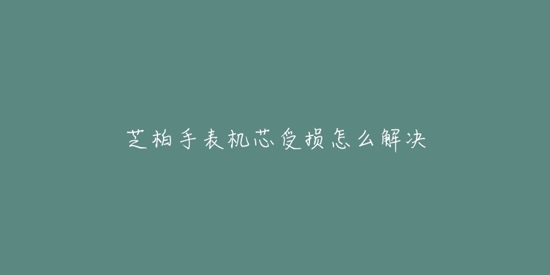 芝柏手表机芯受损怎么解决-名表号 芝柏手表机芯受损怎么解决