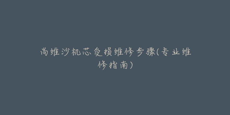 尚维沙机芯受损维修步骤(专业维修指南)