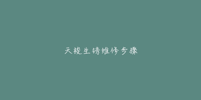 天梭生锈维修步骤