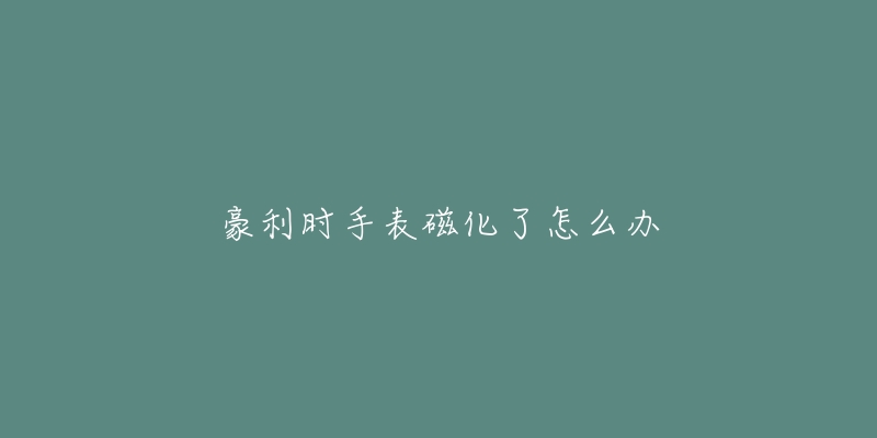豪利时手表磁化了怎么办-名表号 豪利时手表磁化了怎么办