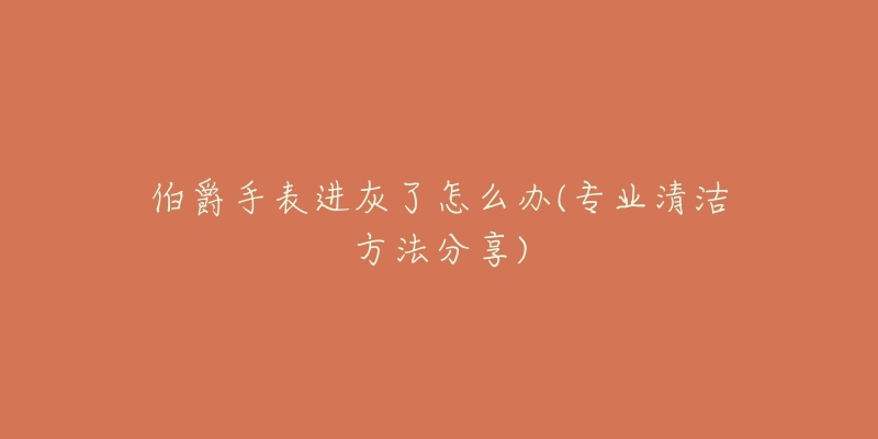 伯爵手表进灰了怎么办(专业清洁方法分享)-名表号 伯爵手表进灰了怎么办(专业清洁方法分享)