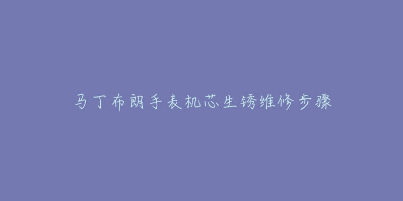 马丁布朗手表机芯生锈维修步骤-名表号 马丁布朗手表机芯生锈维修步骤