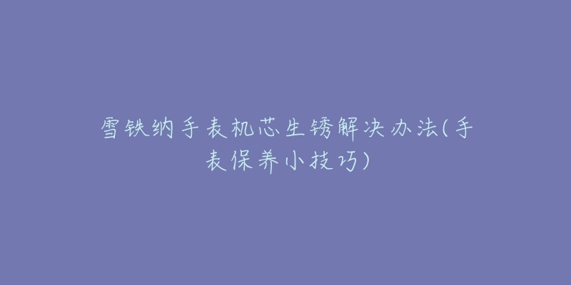 雪铁纳手表机芯生锈解决办法(手表保养小技巧)-名表号 雪铁纳手表机芯生锈解决办法(手表保养小技巧)