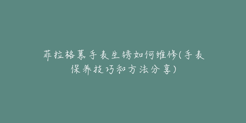 菲拉格慕手表生锈如何维修(手表保养技巧和方法分享)-名表号 菲拉格慕手表生锈如何维修(手表保养技巧和方法分享)