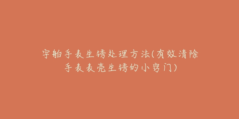 宇舶手表生锈处理方法(有效清除手表表壳生锈的小窍门)-名表号 宇舶手表生锈处理方法(有效清除手表表壳生锈的小窍门)