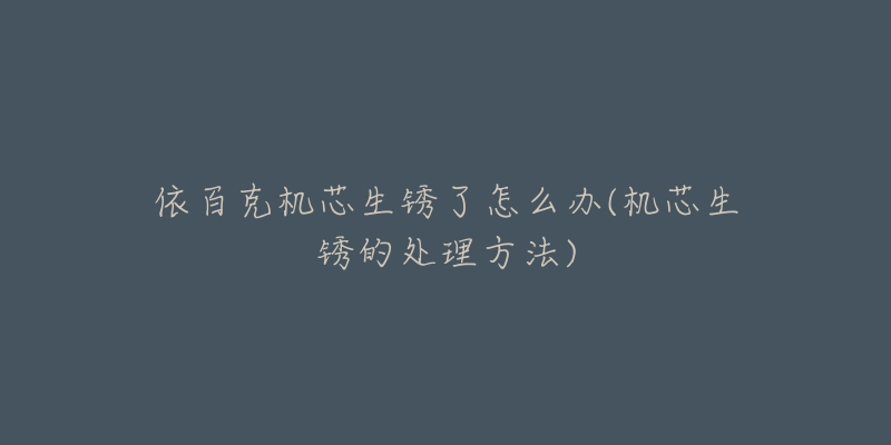依百克机芯生锈了怎么办(机芯生锈的处理方法)-名表号 依百克机芯生锈了怎么办(机芯生锈的处理方法)