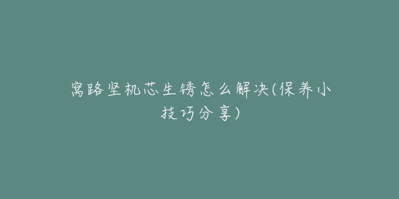 窝路坚机芯生锈怎么解决(保养小技巧分享)-名表号 窝路坚机芯生锈怎么解决(保养小技巧分享)